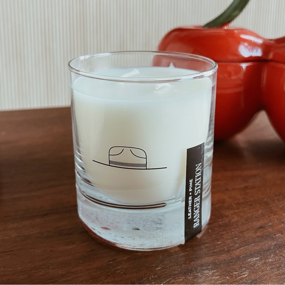 NIB Ranger Station 8.5oz Leather + Pine Candle